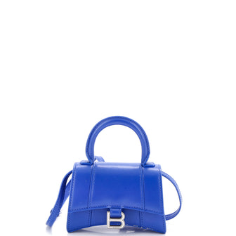 Balenciaga Hourglass Top Handle Bag Leather Mini