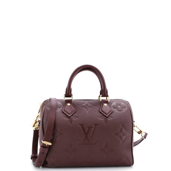 Louis Vuitton Speedy Bandouliere Bag Monogram Empreinte Giant 25