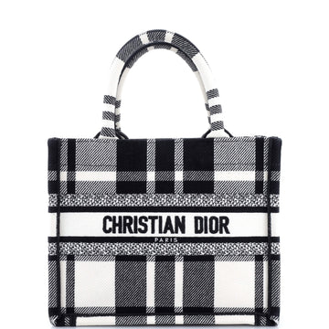 Christian Dior Book Tote Embroidered Canvas Small