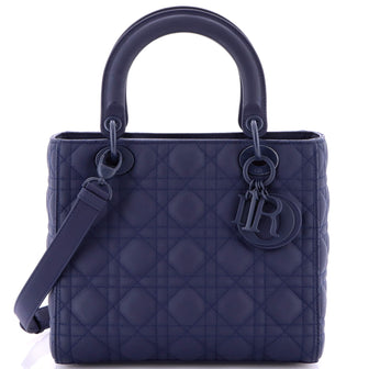 Christian Dior Ultra Matte Lady Dior Bag Cannage Quilt Calfskin Medium