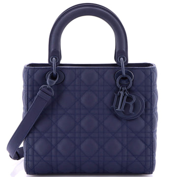 Christian Dior Ultra Matte Lady Dior Bag Cannage Quilt Calfskin Medium