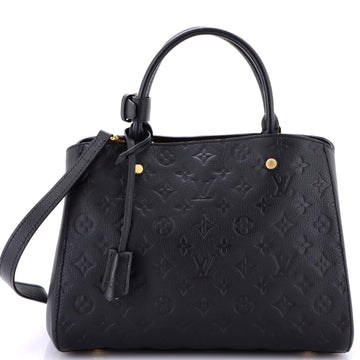 Louis Vuitton Montaigne Handbag Monogram Empreinte Leather MM