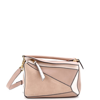 Loewe Puzzle Bag Leather and Suede Small