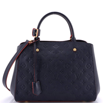 Louis Vuitton Montaigne Handbag Monogram Empreinte Leather MM