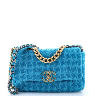 Chanel 19 Flap Bag Quilted Tweed Medium
