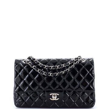 Chanel Classic Double Flap Bag Quilted Patent Medium