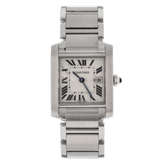 Cartier Tank Francaise Quartz Watch Stainless Steel 25