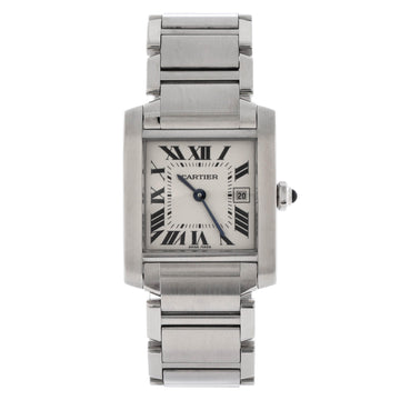 Cartier Tank Francaise Quartz Watch Stainless Steel 25