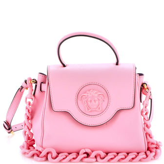 Versace La Medusa Top Handle Bag Leather Small