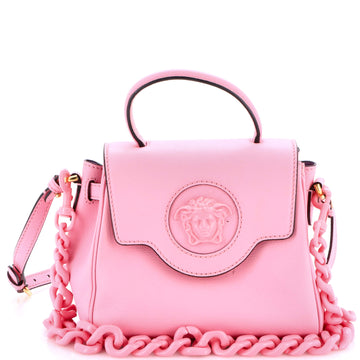 Versace La Medusa Top Handle Bag Leather Small