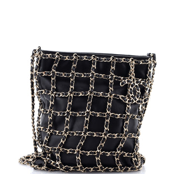 Chanel Chain Frame CC Charm Crossbody Lambskin