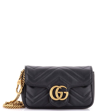 Gucci GG Marmont Flap Bag Matelasse Leather Super Mini