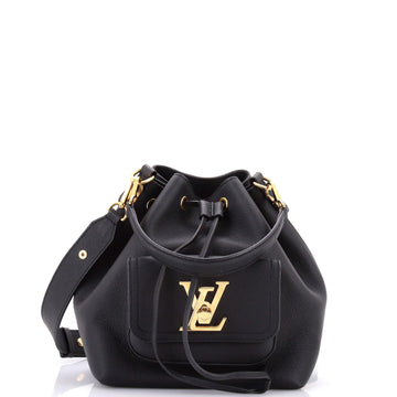 Louis Vuitton Lockme Pocket Bucket Bag Leather