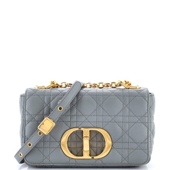 Christian Dior Caro Bag Cannage Quilt Calfskin Small