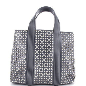 Alaia Side Snap Tote Laser Cut Leather
