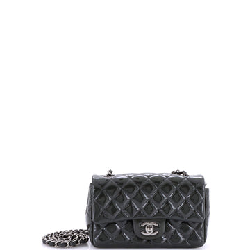 Chanel Classic Single Flap Bag Quilted Patent Mini