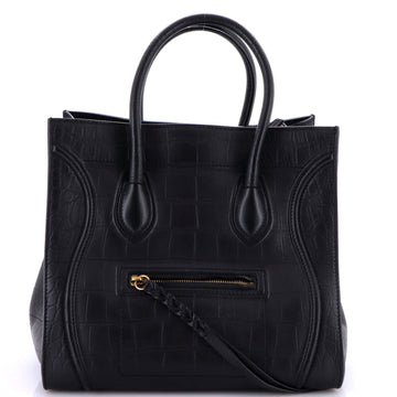 Celine Phantom Bag Crocodile Embossed Leather Medium