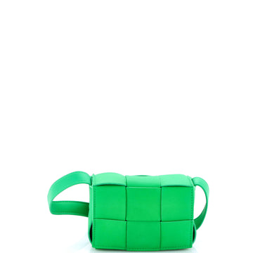 Bottega Veneta Cassette Crossbody Bag Maxi Intrecciato Leather Extra Mini