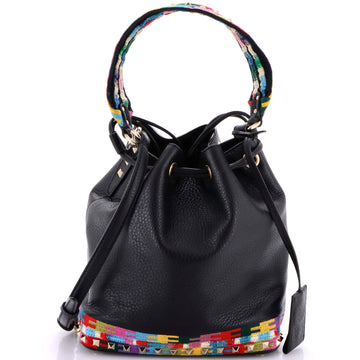 Valentino Garavani Geo Bucket bag Leather with Embroidered Detail