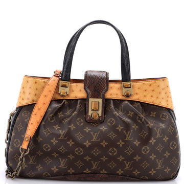 Louis Vuitton Oskar Waltz Handbag Monogram Canvas and Exotics
