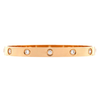 Cartier Love 10 Diamond Bracelet 18K Rose Gold with Diamonds