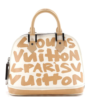 Louis Vuitton Alma Handbag Limited Edition Graffiti Leather MM