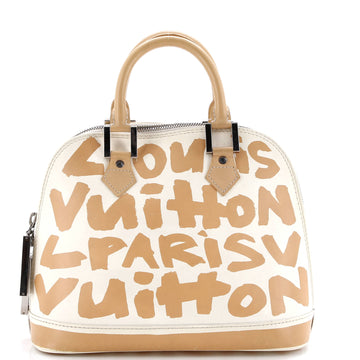 Louis Vuitton Alma Handbag Limited Edition Graffiti Leather MM