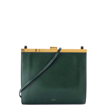 Celine Clasp Crossbody Bag Leather Mini