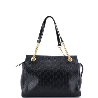 Gucci Soft Signature Shoulder Bag Guccissima Leather Medium