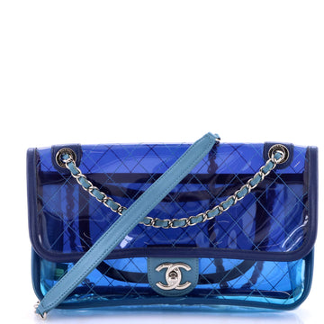 Chanel Coco Splash Flap Bag Quilted PVC With Lambskin Medium