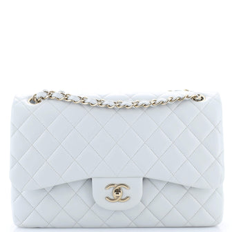 Chanel Classic Double Flap Bag Quilted Lambskin Jumbo