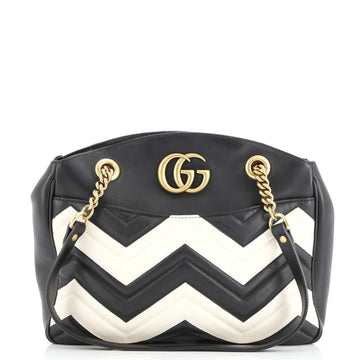 Gucci GG Marmont Chain Tote Matelasse Leather Medium