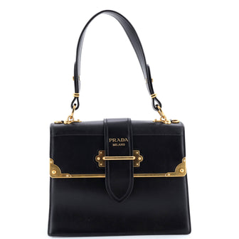Prada Cahier Convertible Shoulder Bag City Calf and Saffiano Medium