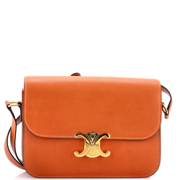 Celine Triomphe Shoulder Bag Smooth Calfskin Large