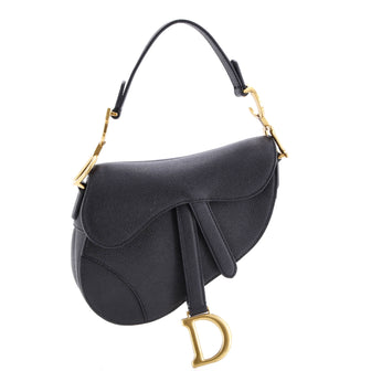 Christian Dior Saddle Handbag Leather Mini