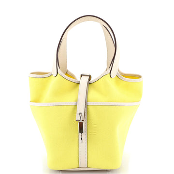 Hermes Cargo Picotin Lock Bag Canvas and Swift PM