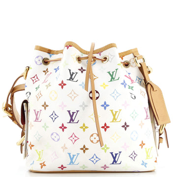 Louis Vuitton Petit Noe Handbag Monogram Multicolor