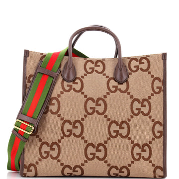 Gucci Convertible Tote Jumbo GG Canvas Large