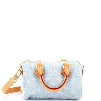 Louis Vuitton Speedy Bandouliere NM Bag Monogram Denim Sky Nano