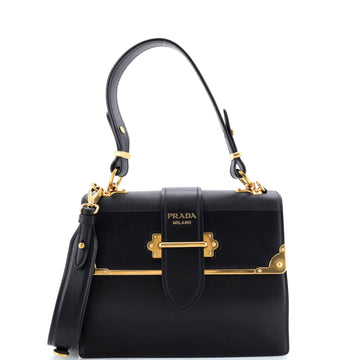 Prada Cahier Convertible Shoulder Bag City Calf and Saffiano Medium