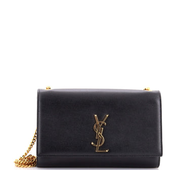 Saint Laurent Classic Monogram Crossbody Bag Grainy Leather Medium