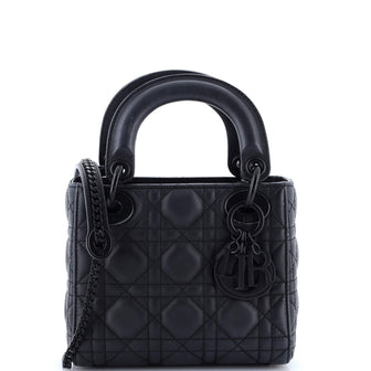 Christian Dior Ultra Matte Lady Dior Chain Bag Cannage Quilt Calfskin Mini