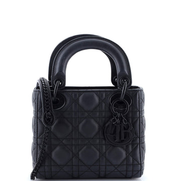 Christian Dior Ultra Matte Lady Dior Chain Bag Cannage Quilt Calfskin Mini