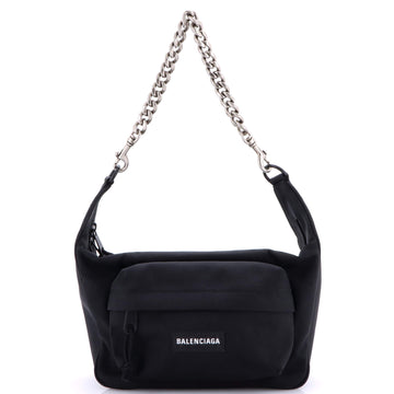 Balenciaga Raver Chain Shoulder Bag Canvas