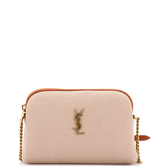 Saint Laurent Gaby Zipped Pouch Crossbody Canvas