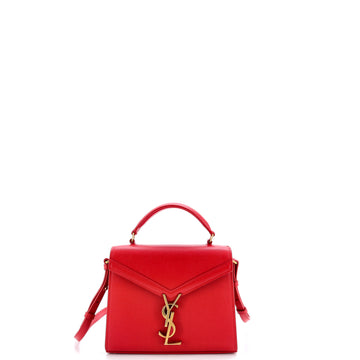 Saint Laurent Cassandra Top Handle Bag Leather Mini