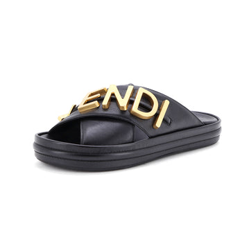 Fendi Women's Fendigraphy Slide Sandals Leather