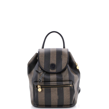 Fendi Pequin Front Pocket Backpack Coated Canvas Small