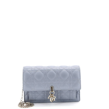Christian Dior Miss Dior Charms Chain Pouch Cannage Quilt Lambskin