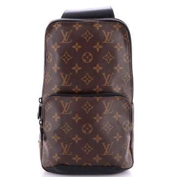 Louis Vuitton Avenue Sling Bag Macassar Monogram Canvas